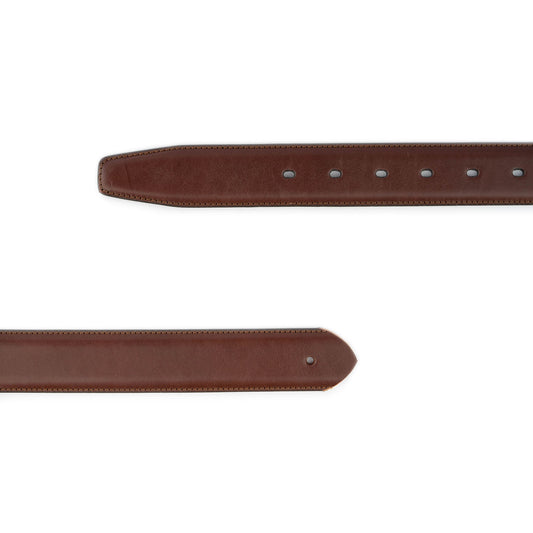 Replacement Belt Strap For Ferragamo Buckles Brown Leather