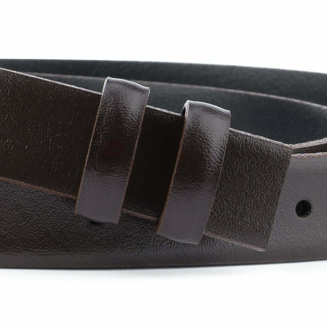 Dark Brown Leather Belt 1” Replacement Strap For Montblanc Mens Womens Coffee