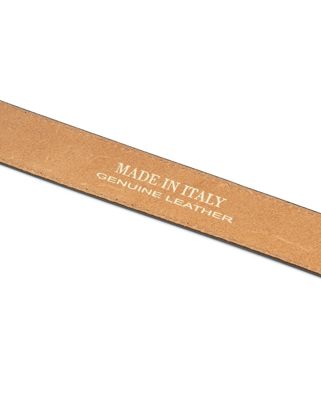 Mens Brown Suede Belt Without Buckle For Ferragamo Buckle Real Leather