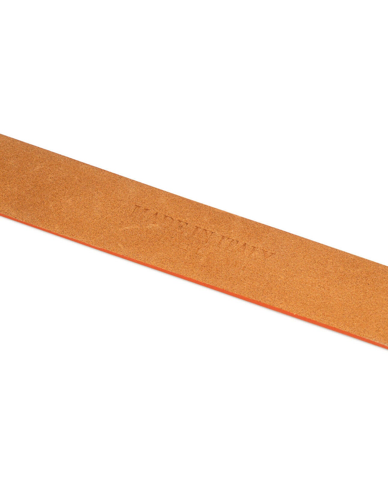 Orange Belt Mens Replacement Strap For Louis Vuitton Buckles Real Leather 35mm