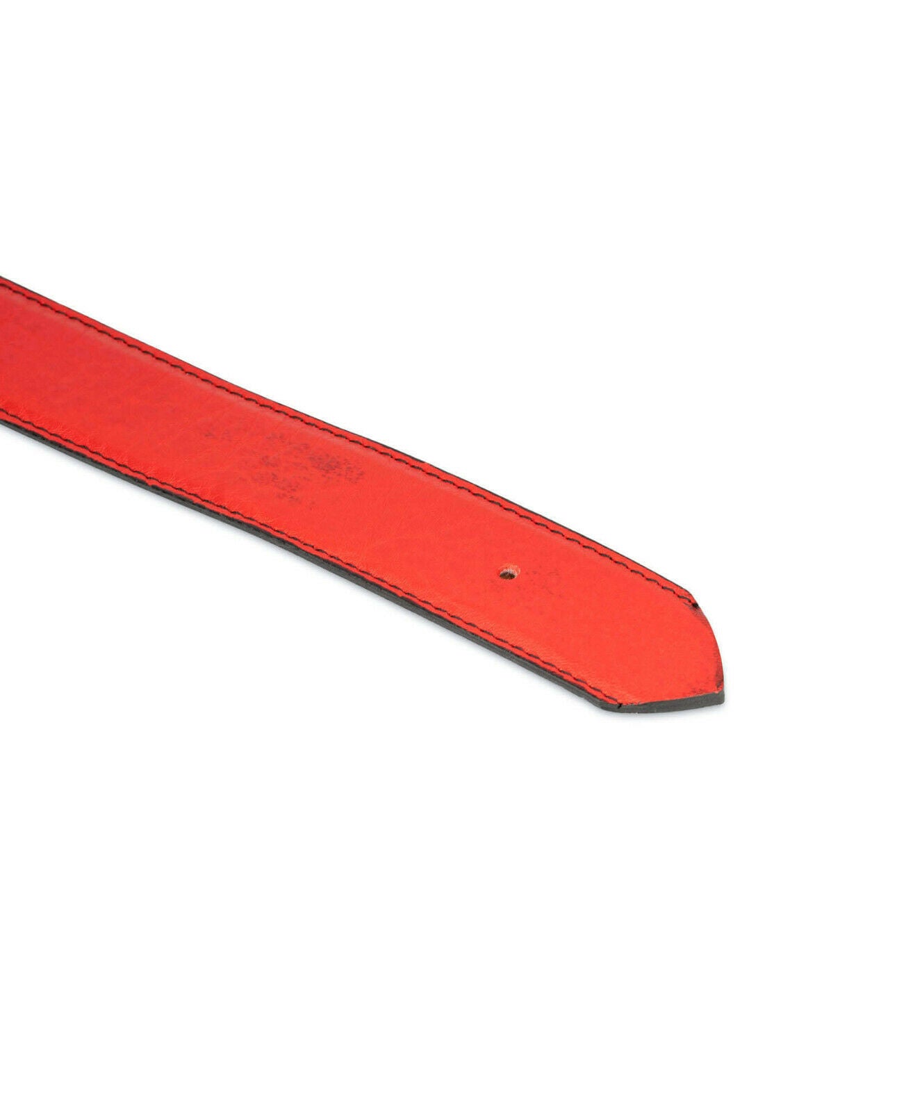 Red Mens Belt Strap For Ferragamo Replacement 35 Mm Genuine Leather