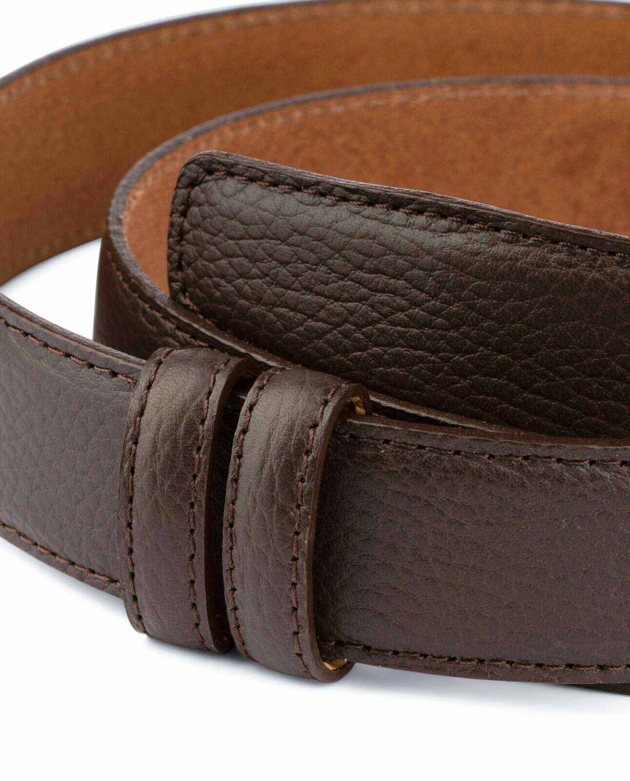 Belt Strap For Montblanc Buckles Mens Replacement Brown Real Leather 35 Mm