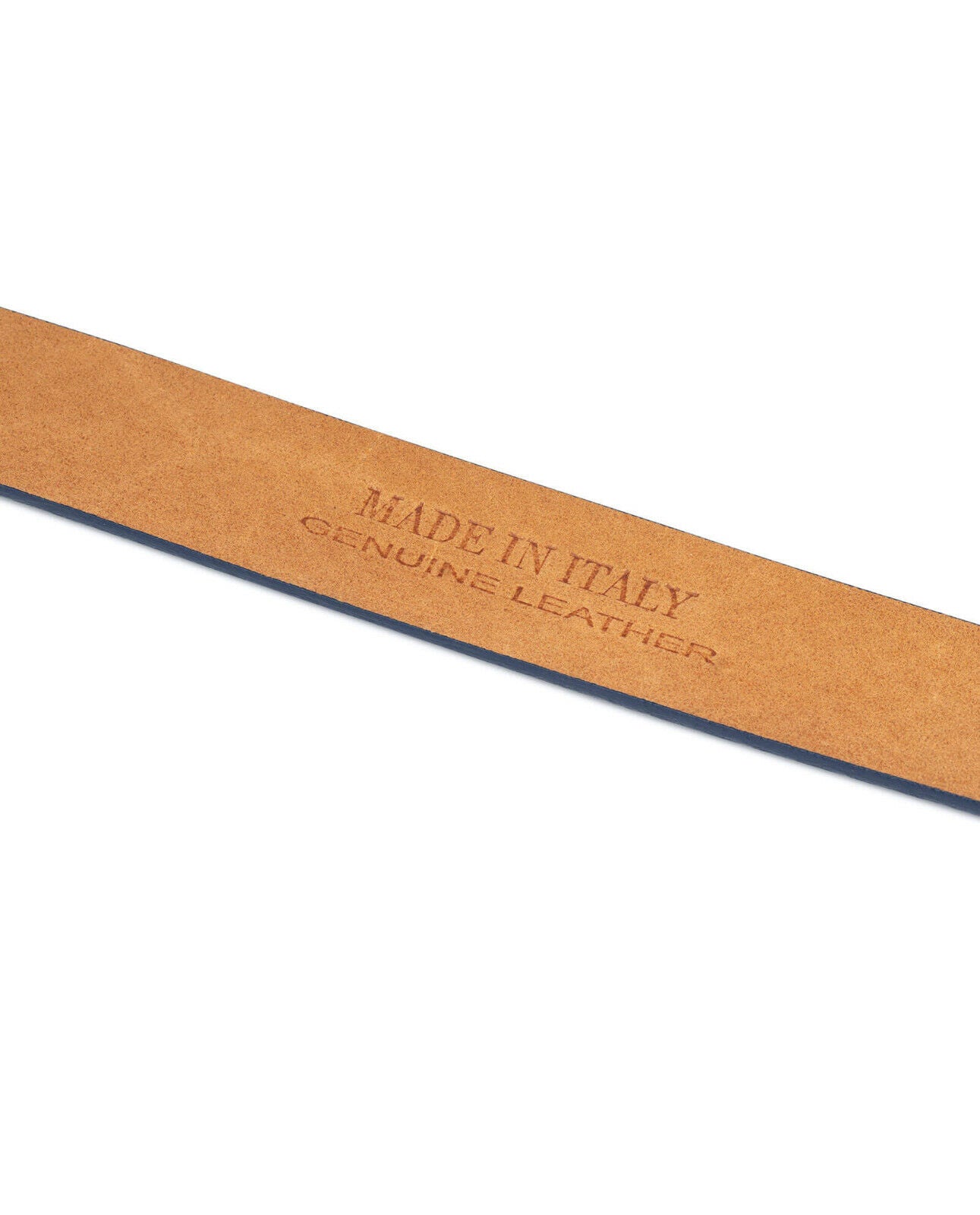 Blue Suede Belt Strap For Fendi Buckles 35 Mm Woven Embossed Womens Mens Real