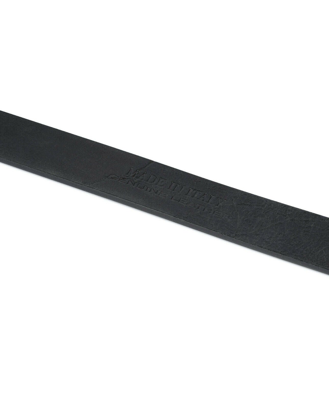 Black Full Grain Leather Belt Strap For Ferragamo Buckle Replacement 35 Mm