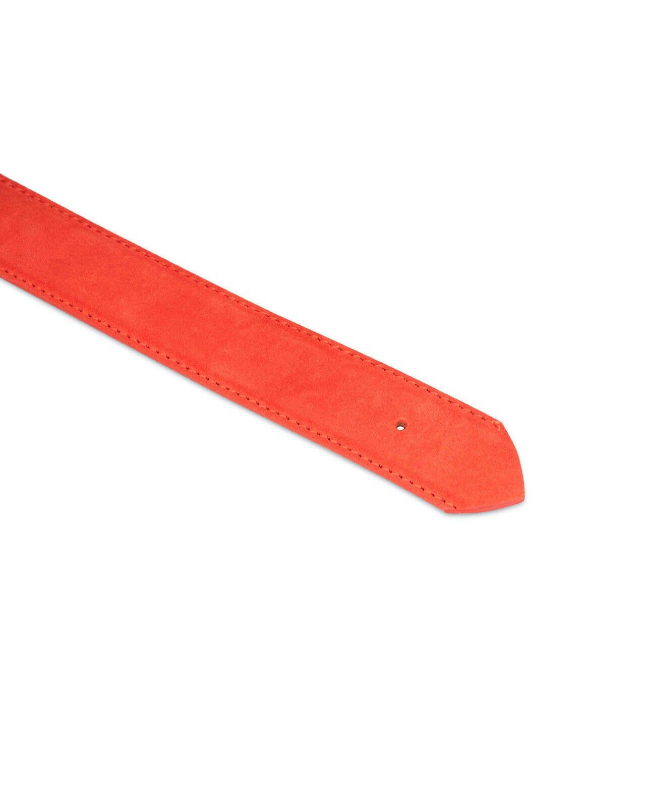 Red Leather Belt Strap Replacement For Dunhill Buckle Suede Mens 35 Mm
