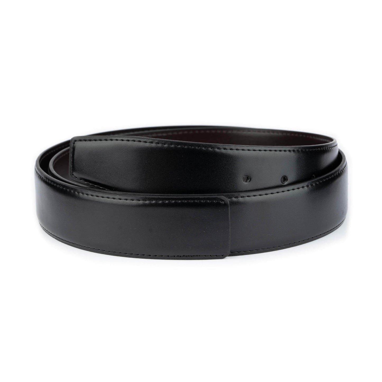 Vegan Leather Mens Black Brown Belt Strap for For Ferragamo Buckles Replacement