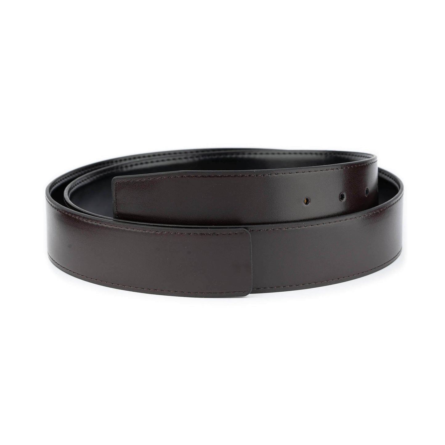 Vegan Leather Mens Black Brown Belt Strap for For Dunhill Buckles Replacement