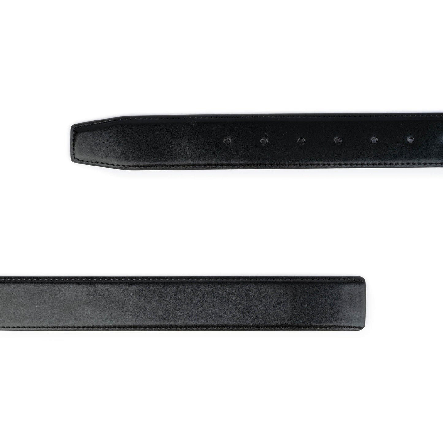 Vegan Leather Black Brown Mens Reversible Belt Strap Replacement For Montblanc Buckle
