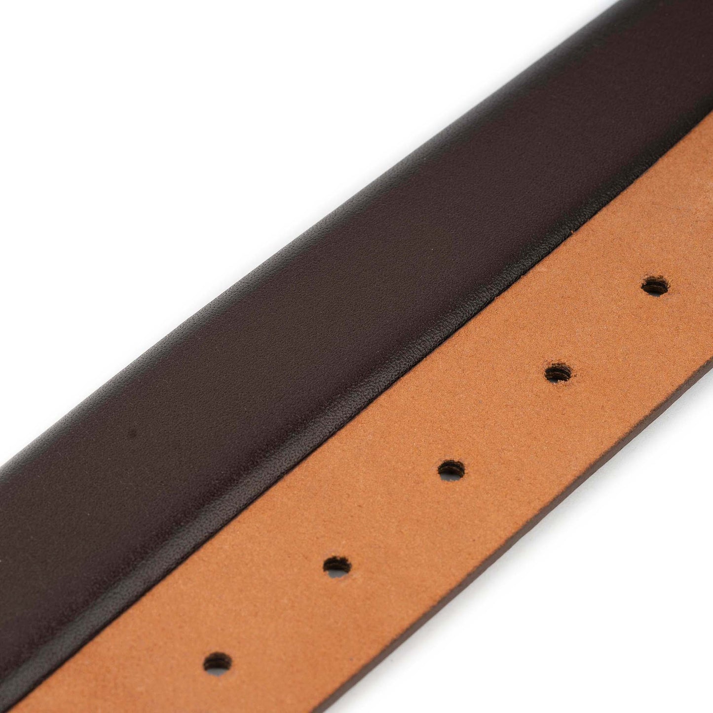 Dark Brown Belt For Custom Cartier Buckles Real Leather Strap