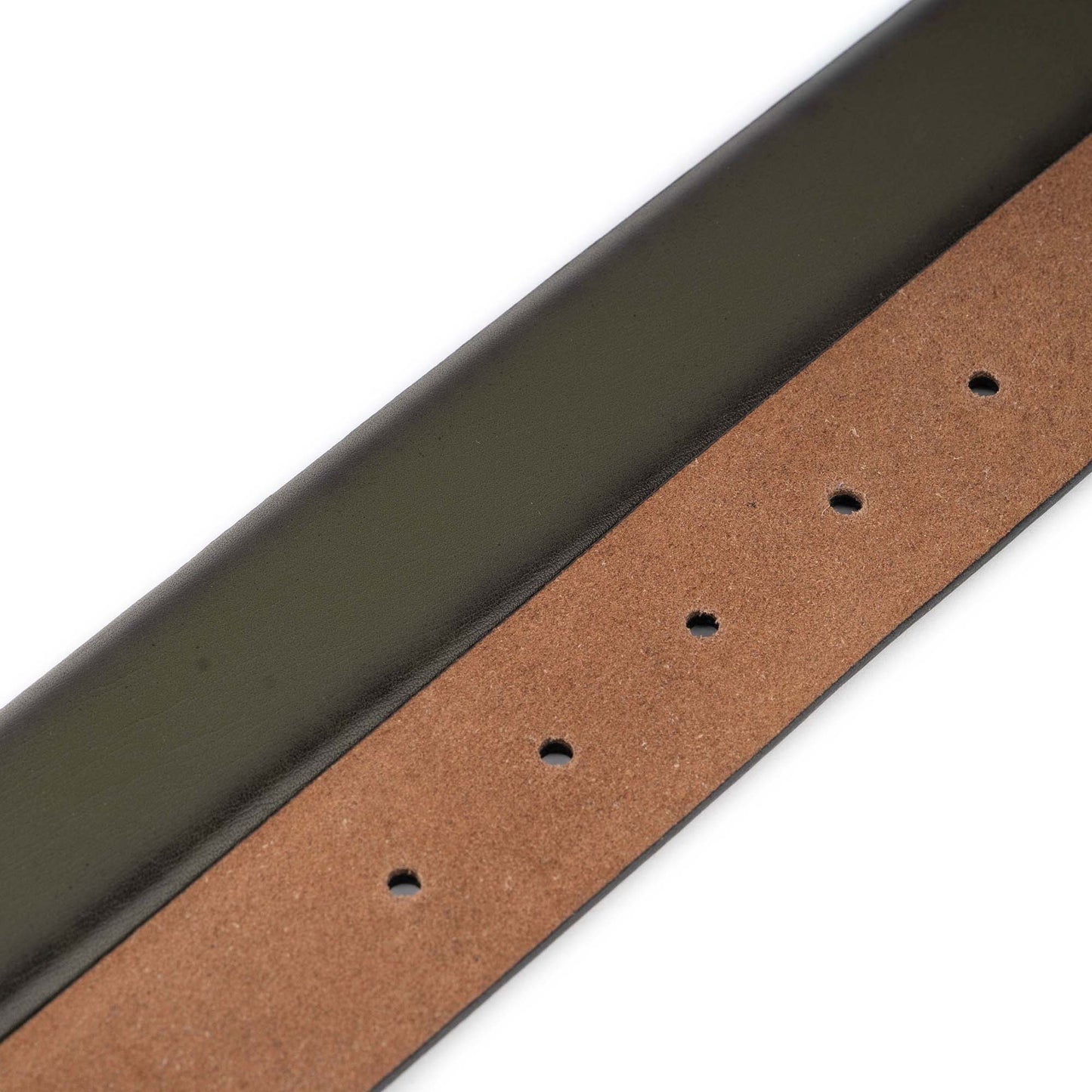 Olive Green Mens Belt Strap For Dunhill Buckles Replacement Genuine Leather