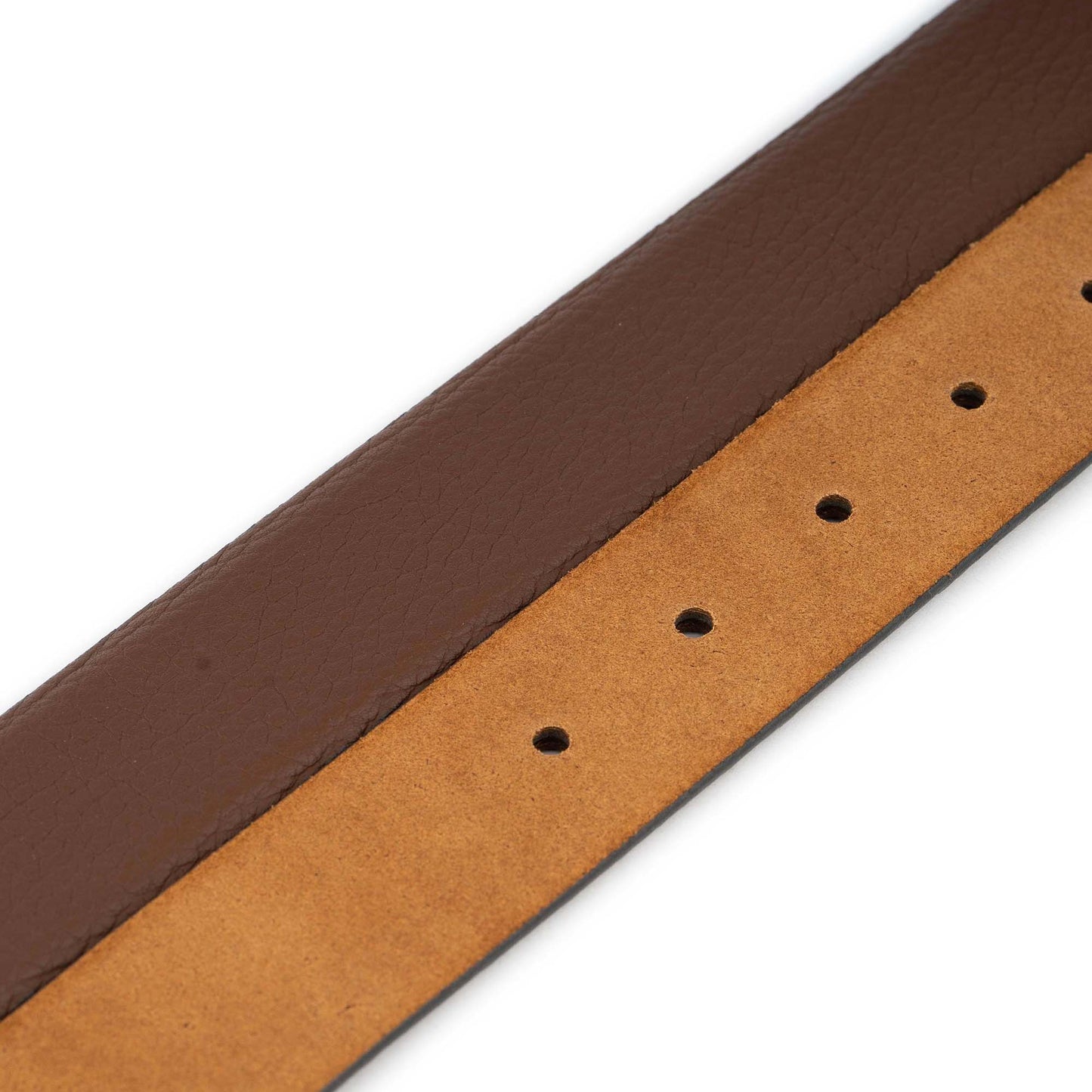 Brown Replacement Belt Strap For Cartier Buckles Top Grain Leather