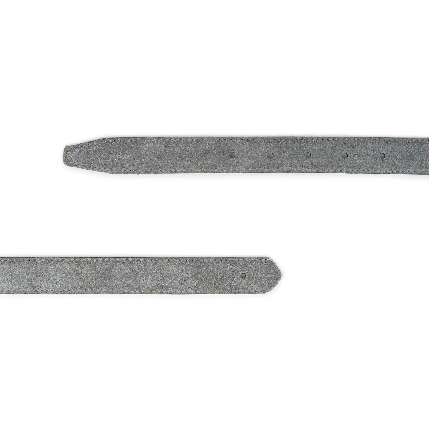 Belt Strap for Ferragamo Buckles - Gray Suede Leather - 1 Inch