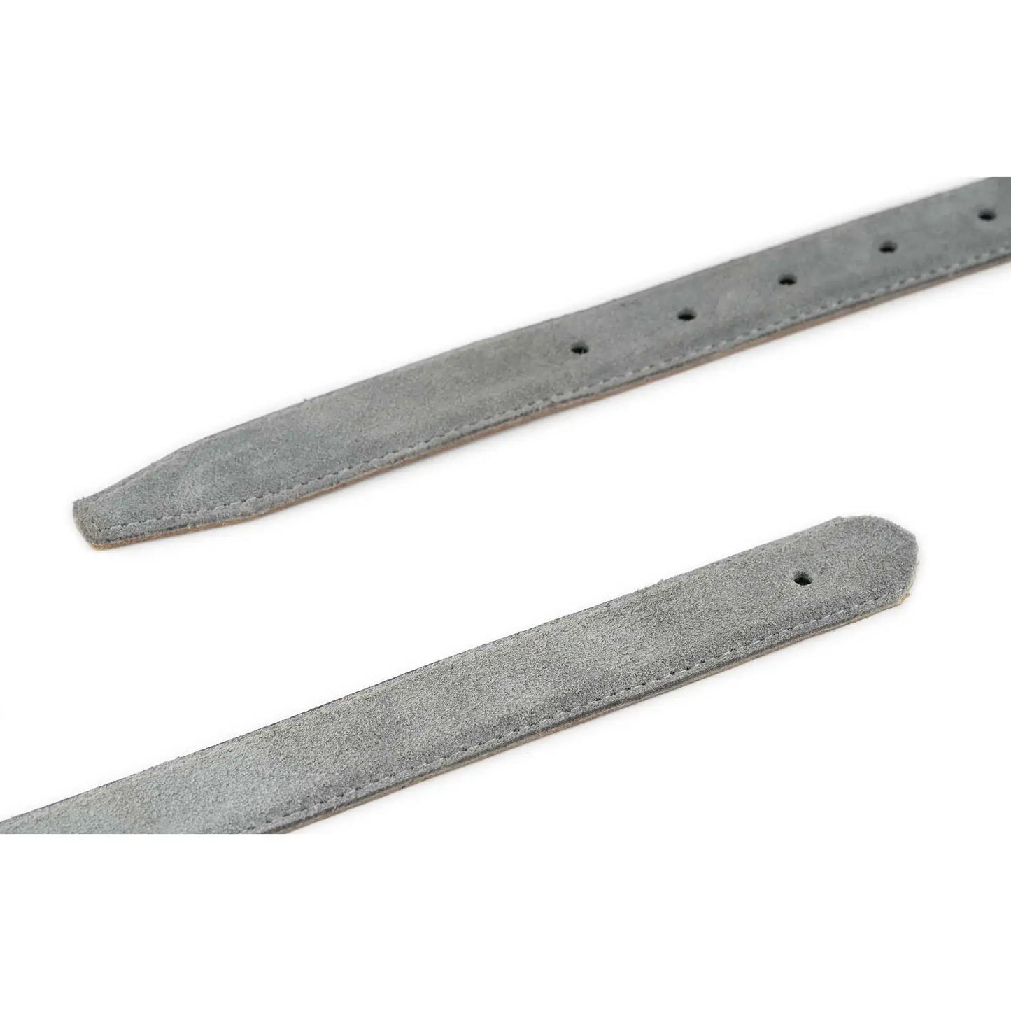 Belt Strap for Ferragamo Buckles - Gray Suede Leather - 1 Inch
