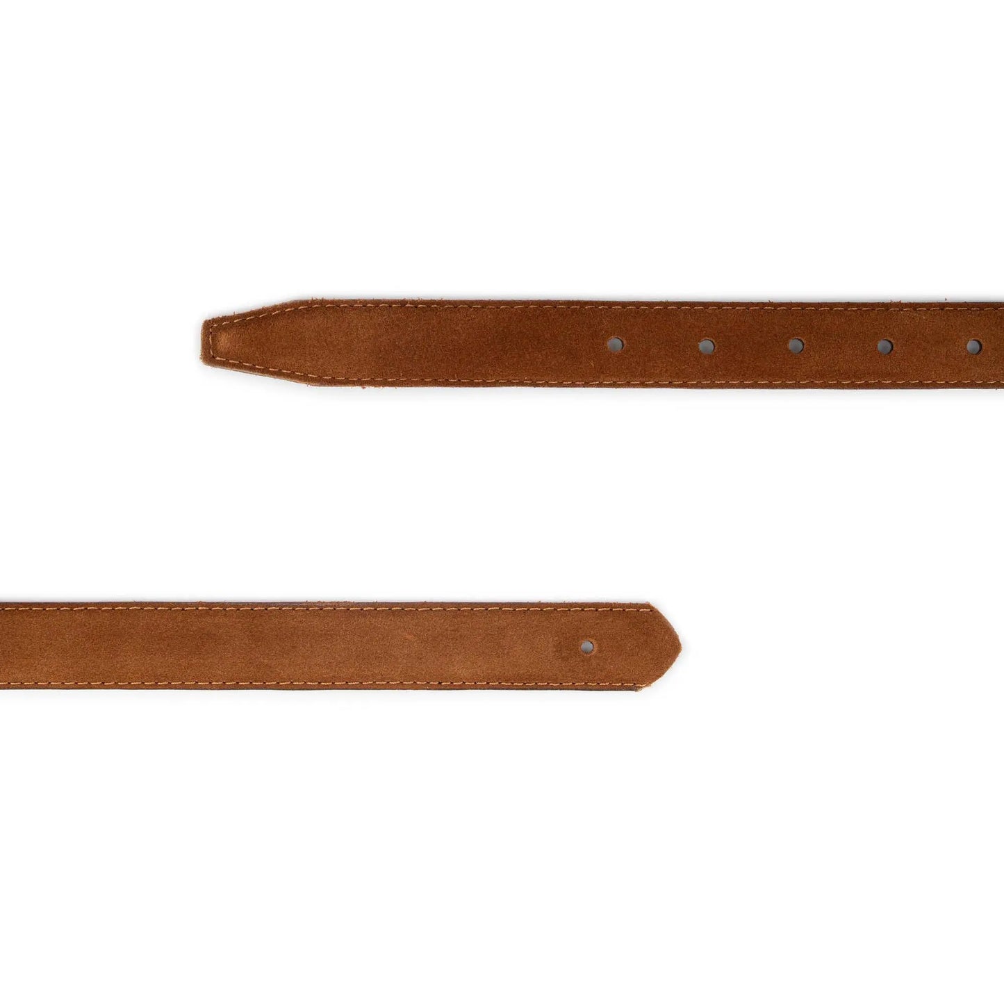 Belt Strap for Ferragamo Buckles - Tan Tobacco Suede Leather - 1 Inch