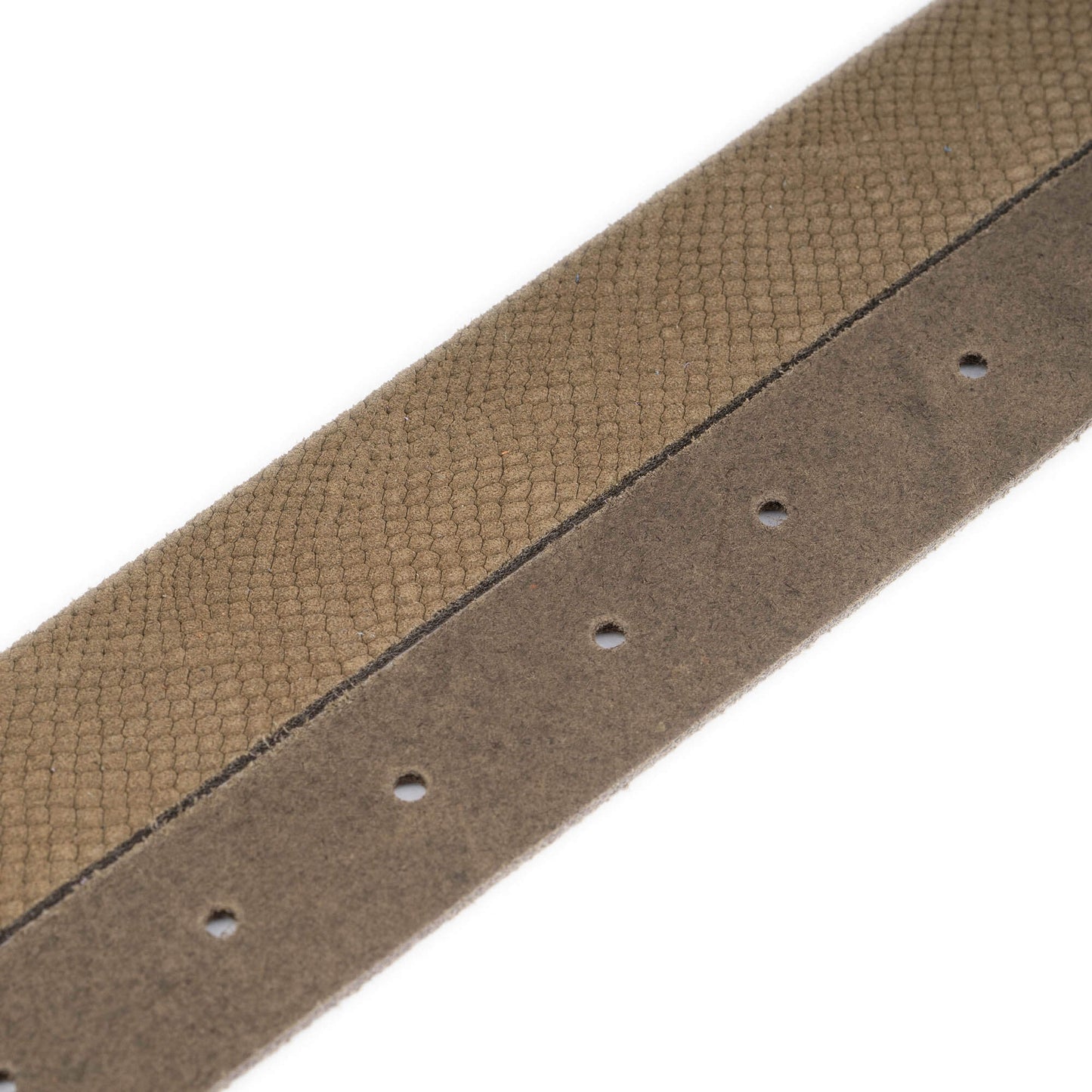 Khaki Green Suede Snake Emboss Belt Strap For Versace Buckles Replacement 2.5 cm