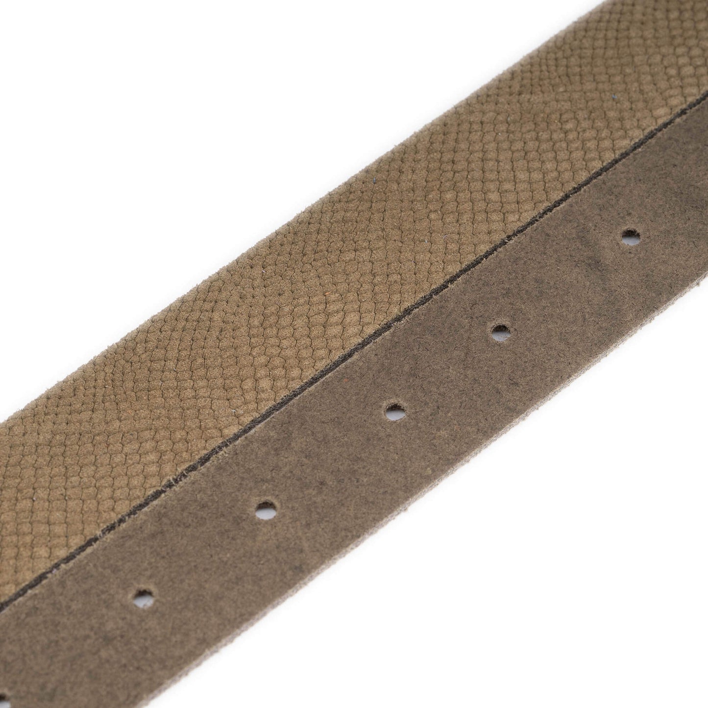 Khaki Green Suede Snake Emboss Belt Strap For Dunhill Buckles Replacement 2.5 cm