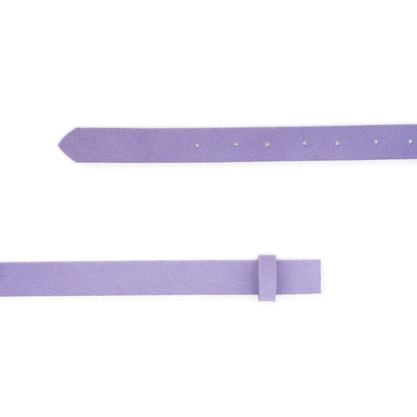 Lilac Suede Belt Strap For Versace Buckles Replacement 2.5 cm