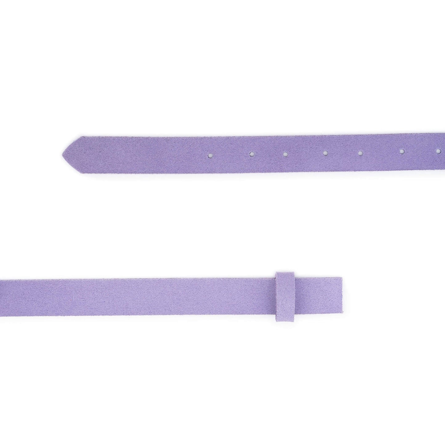 Lilac Suede Belt Strap For Dunhill Buckles Replacement 2.5 cm