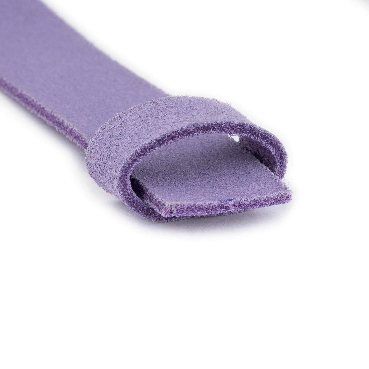 Lilac Suede Belt Strap For Versace Buckles Replacement 2.5 cm