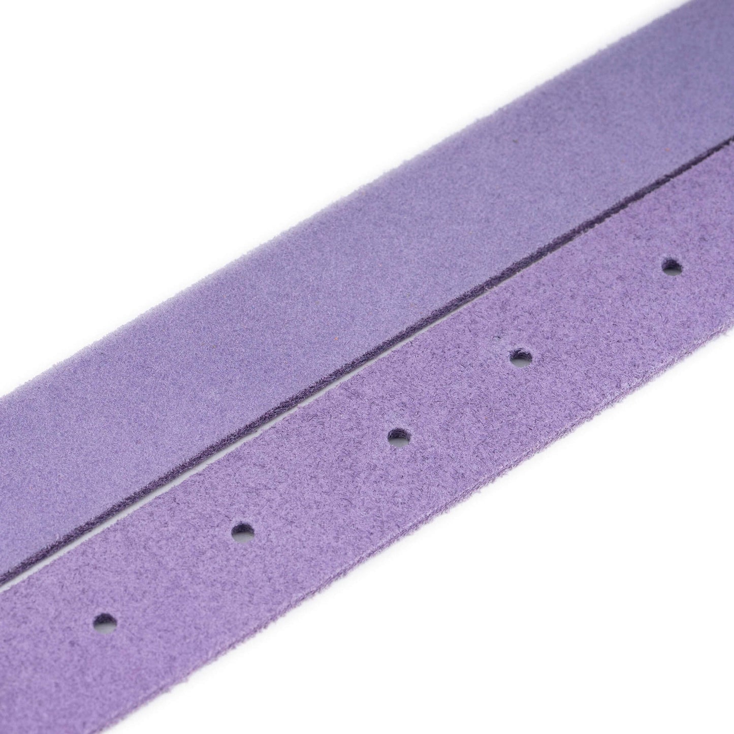 Lilac Suede Belt Strap For Dunhill Buckles Replacement 2.5 cm