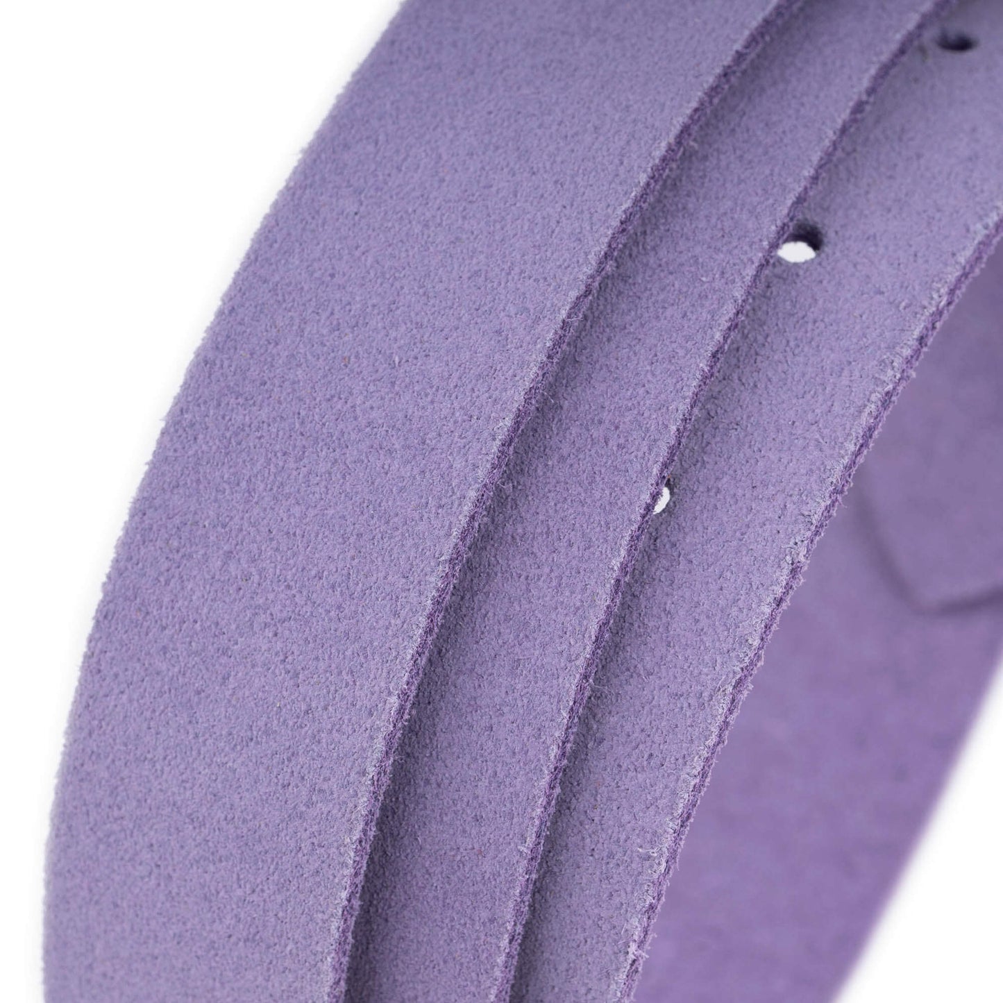 Lilac Suede Belt Strap For Dunhill Buckles Replacement 2.5 cm