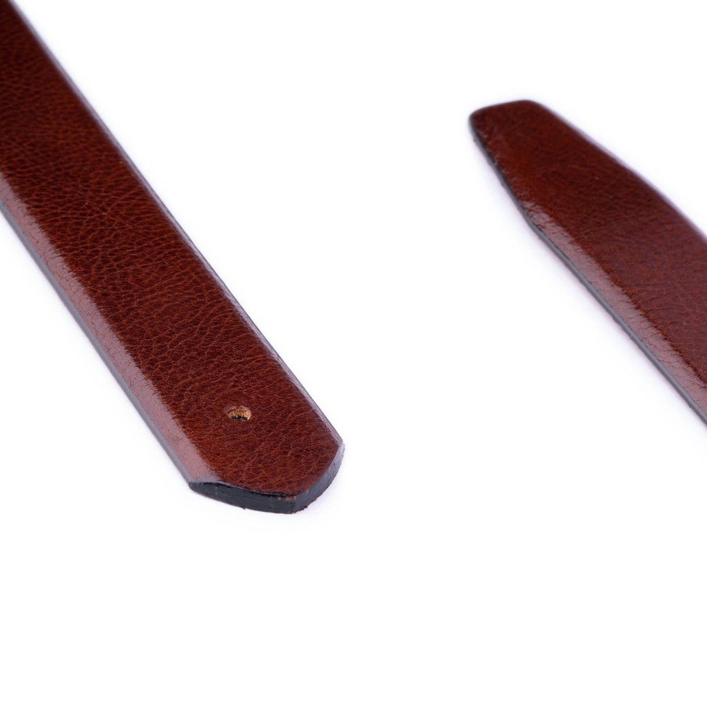 Mens Cognac Leather Belt Strap For Montblanc Designer Buckles 3.5 Cm Replacement