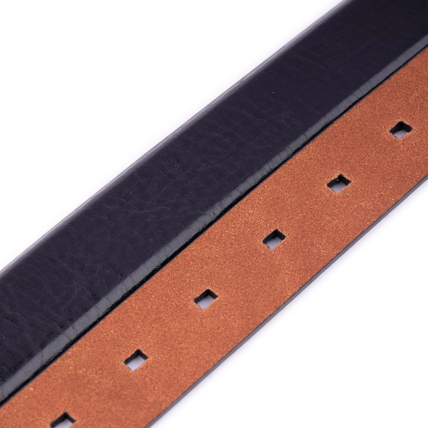 Mens High Quality Black Belt Strap For Cartier Without Buckle Replacement