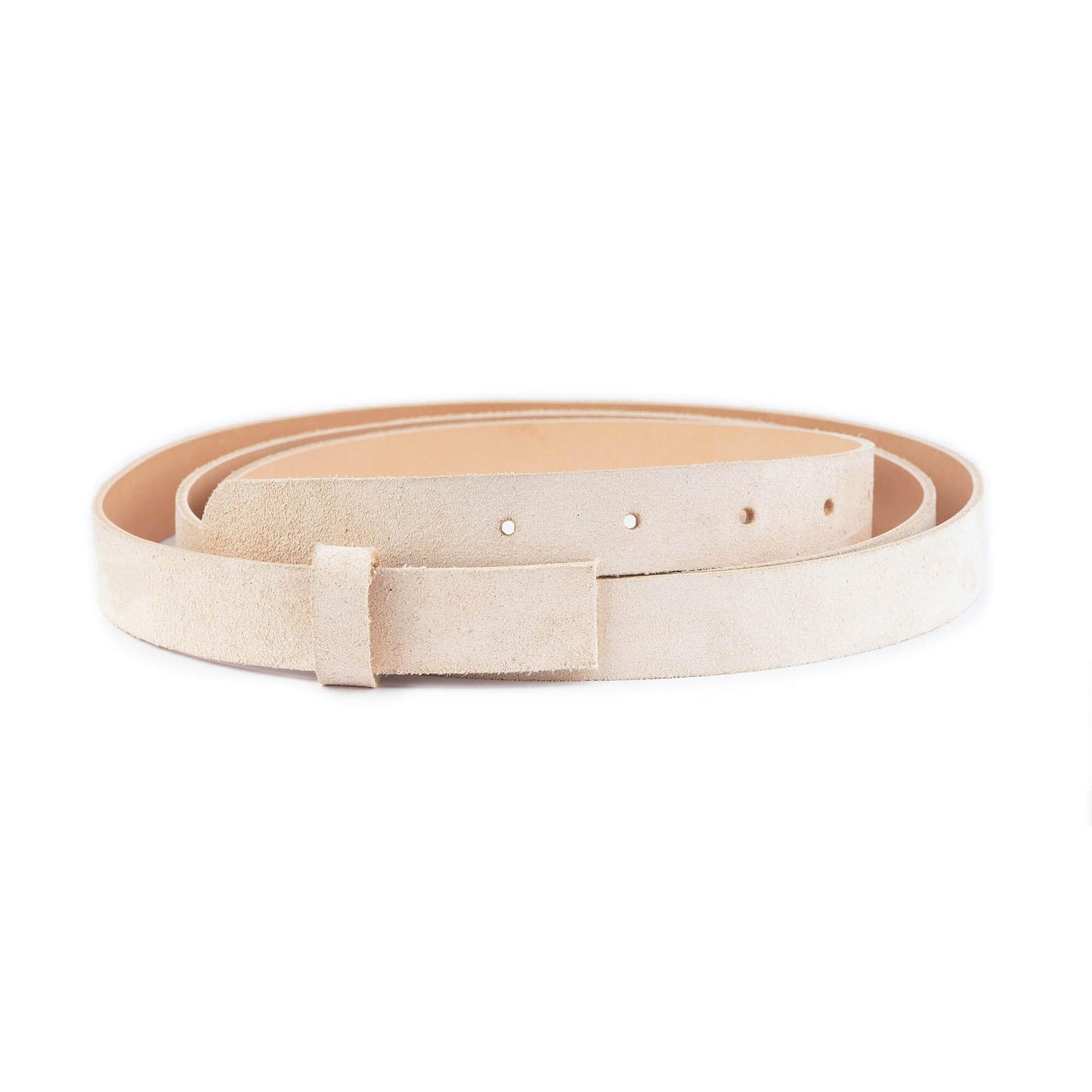 Natural Color Suede Belt Strap For Ferragamo Buckles Replacement 2.5 cm