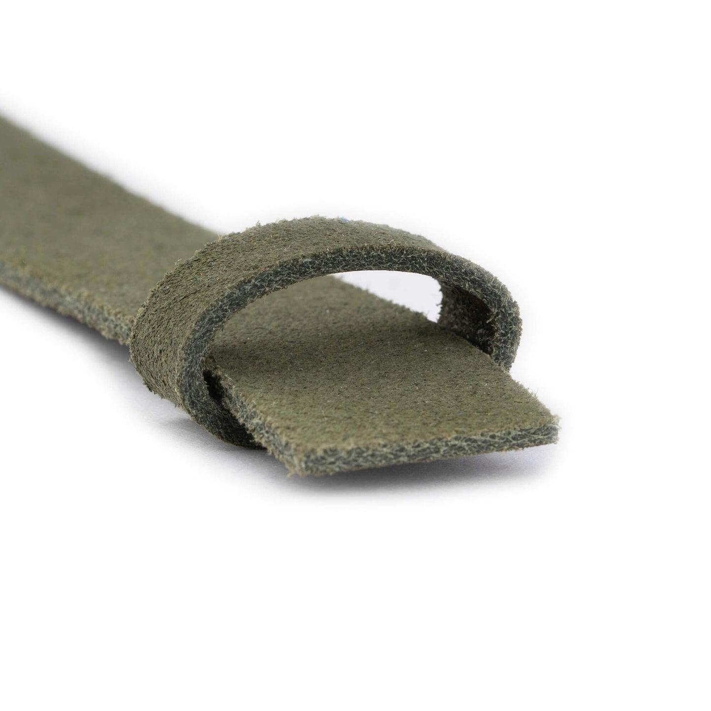 Olive Green Suede Leather Belt Strap For Montblanc Buckles Replacement 2.5 cm