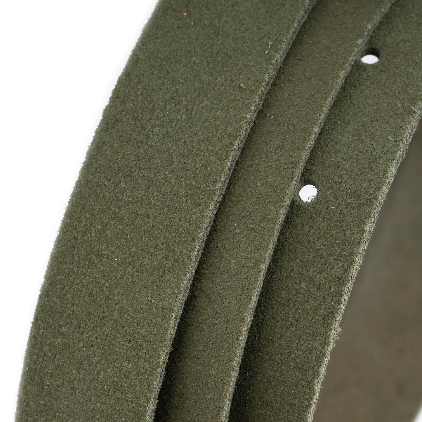 Olive Green Suede Leather Belt Strap For Montblanc Buckles Replacement 2.5 cm