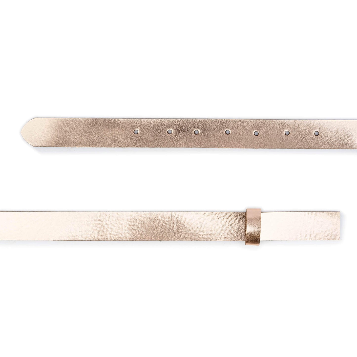 Rose Gold Leather Belt Strap For Ferragamo Buckles Replacement 2.5 cm