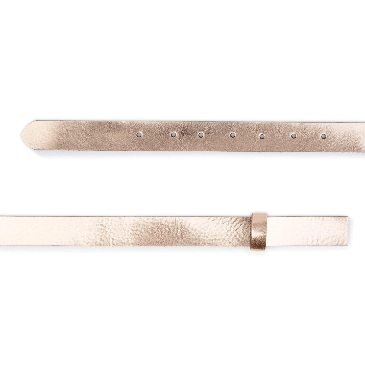 Rose Gold Leather Belt Strap For Dunhill Buckles Replacement 2.5 cm
