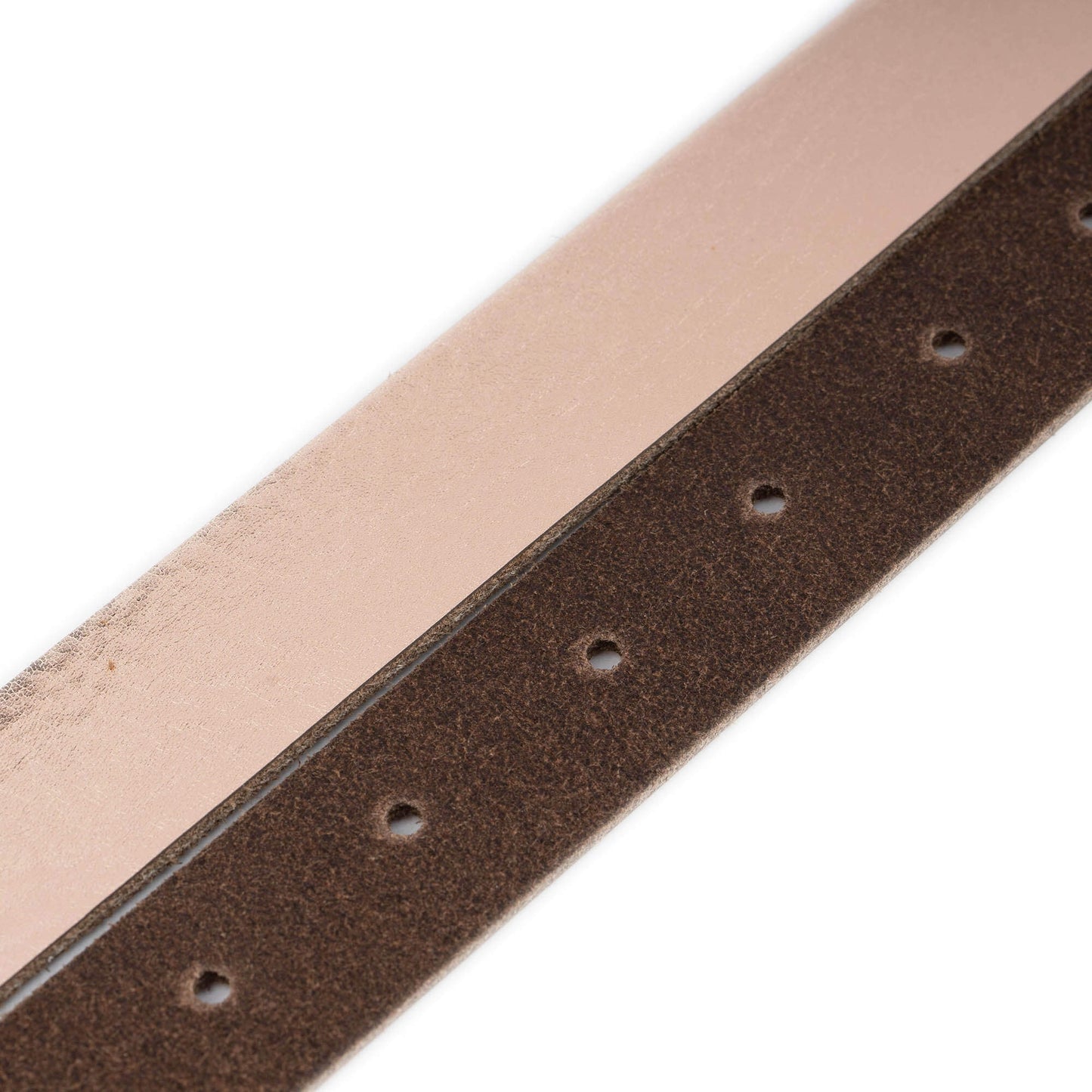 Rose Gold Leather Belt Strap For Montblanc Buckles Replacement 2.5 cm