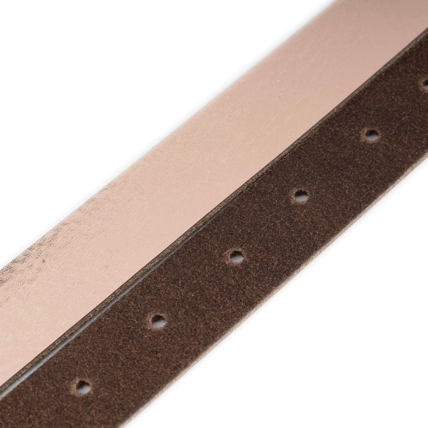 Rose Gold Leather Belt Strap For Dunhill Buckles Replacement 2.5 cm
