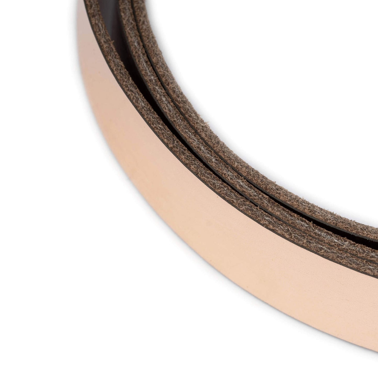 Rose Gold Leather Belt Strap For Ferragamo Buckles Replacement 2.5 cm