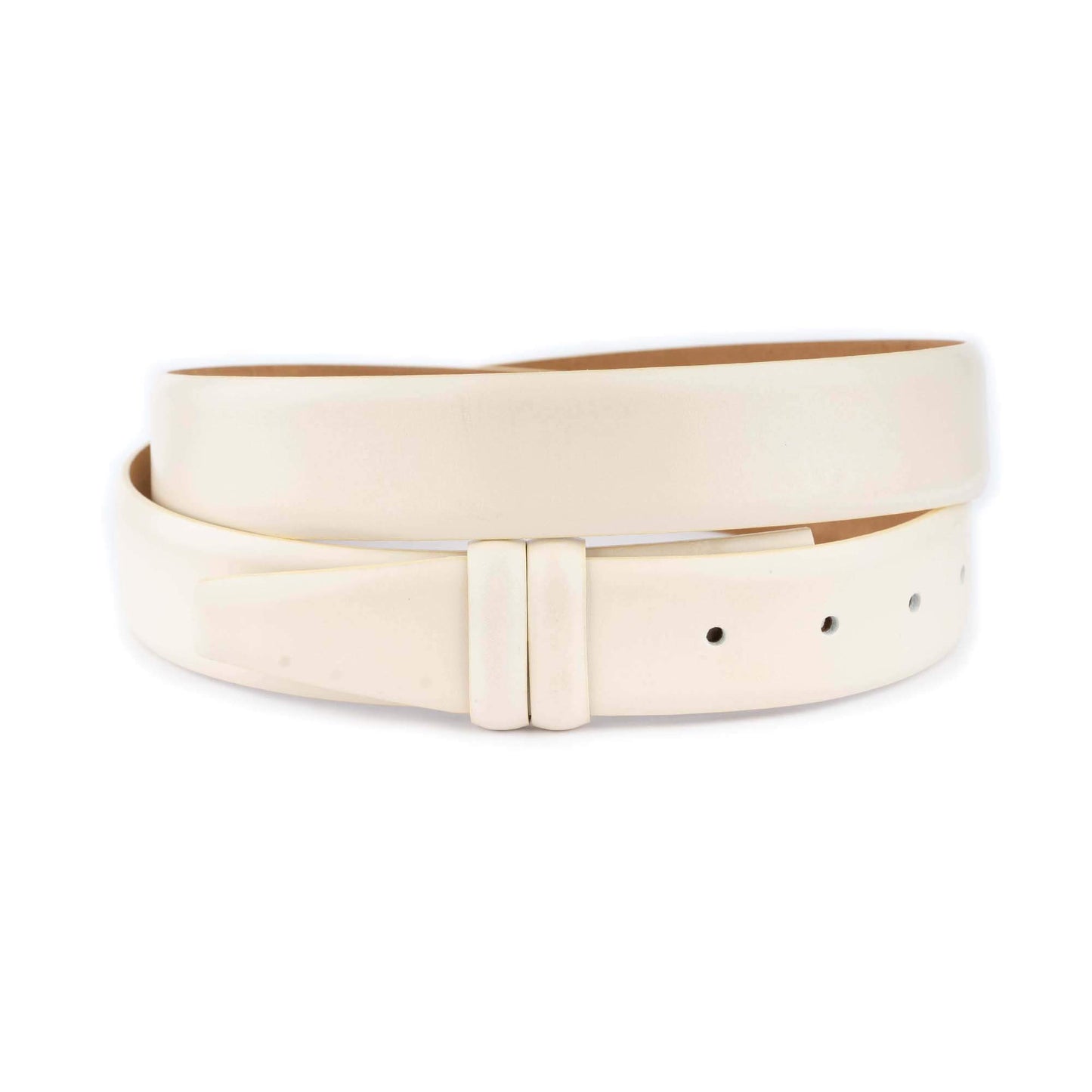 Beige Leather Buckle Strap For Dunhill Buckles Replacement High Quality