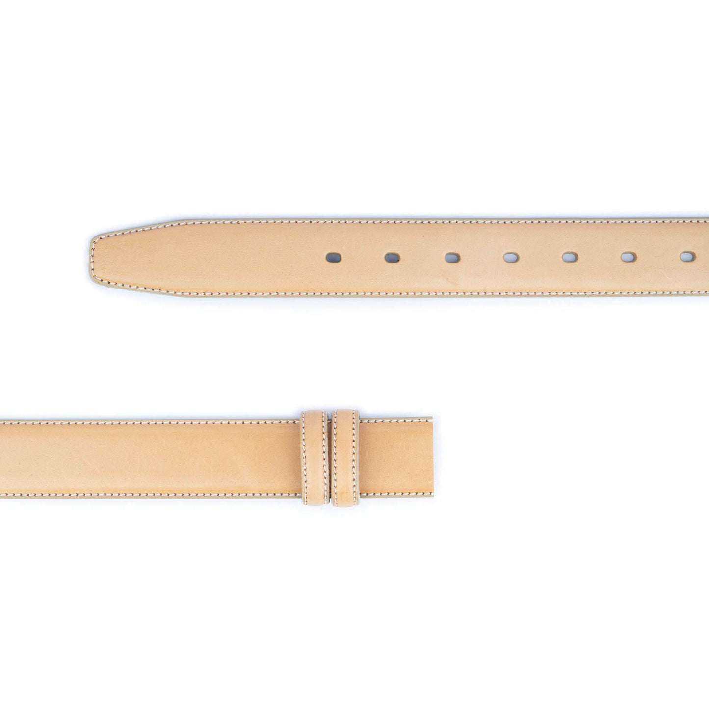 Beige Leather Belt Strap Mens Replacement For Dunhill Buckle