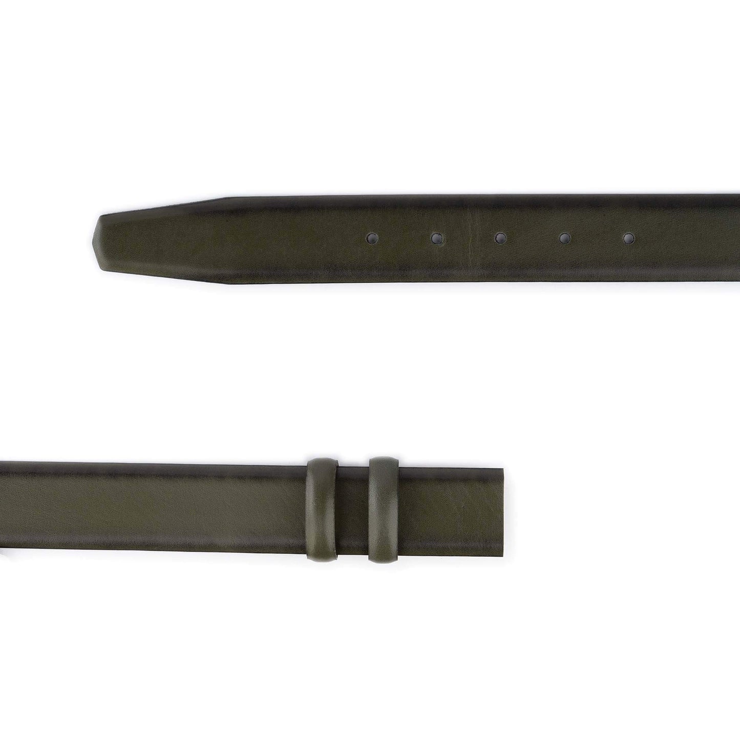 Belt Strap Replacement For Ferragamo Buckles Olive Green Leather