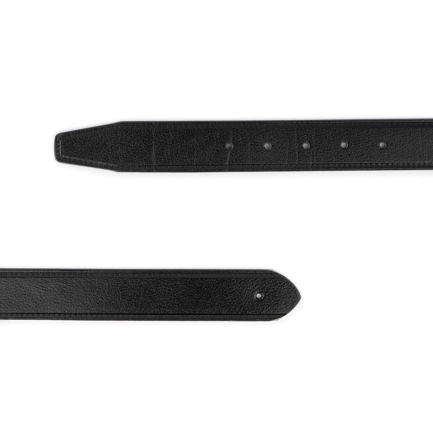Black Belt Leather Strap For Ferargamo Custom Buckles