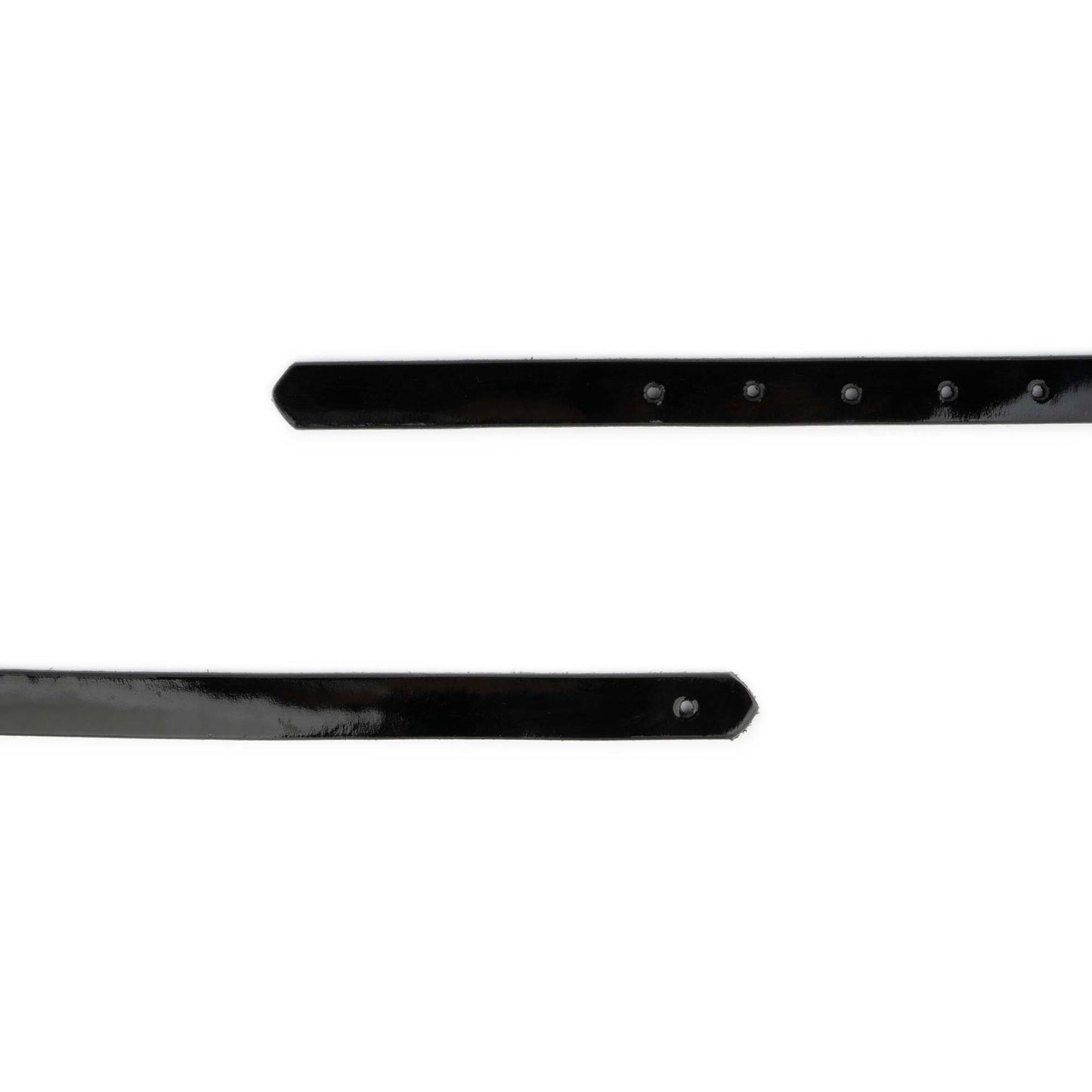 Black Patent Leather Belt Strap For Ferragamo Buckles 1.5 Cm Replacement