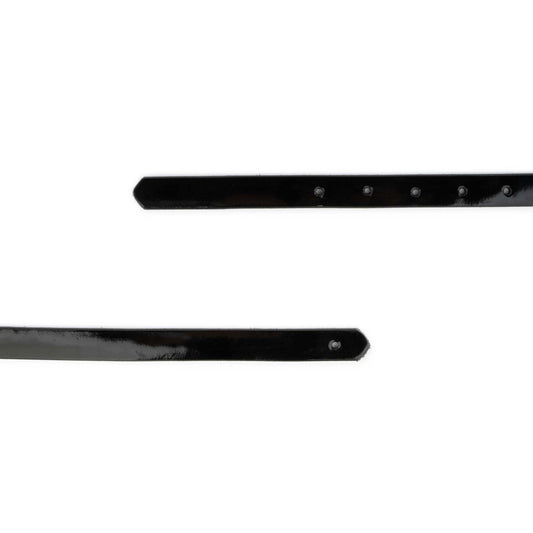 Black Patent Leather Belt Strap For Ferragamo Buckles 1.5 Cm Replacement