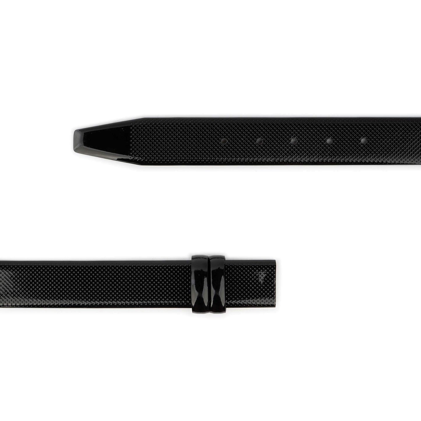 Black Patent Leather Belt Strap Replacement For Designer Ferragamo Buckles