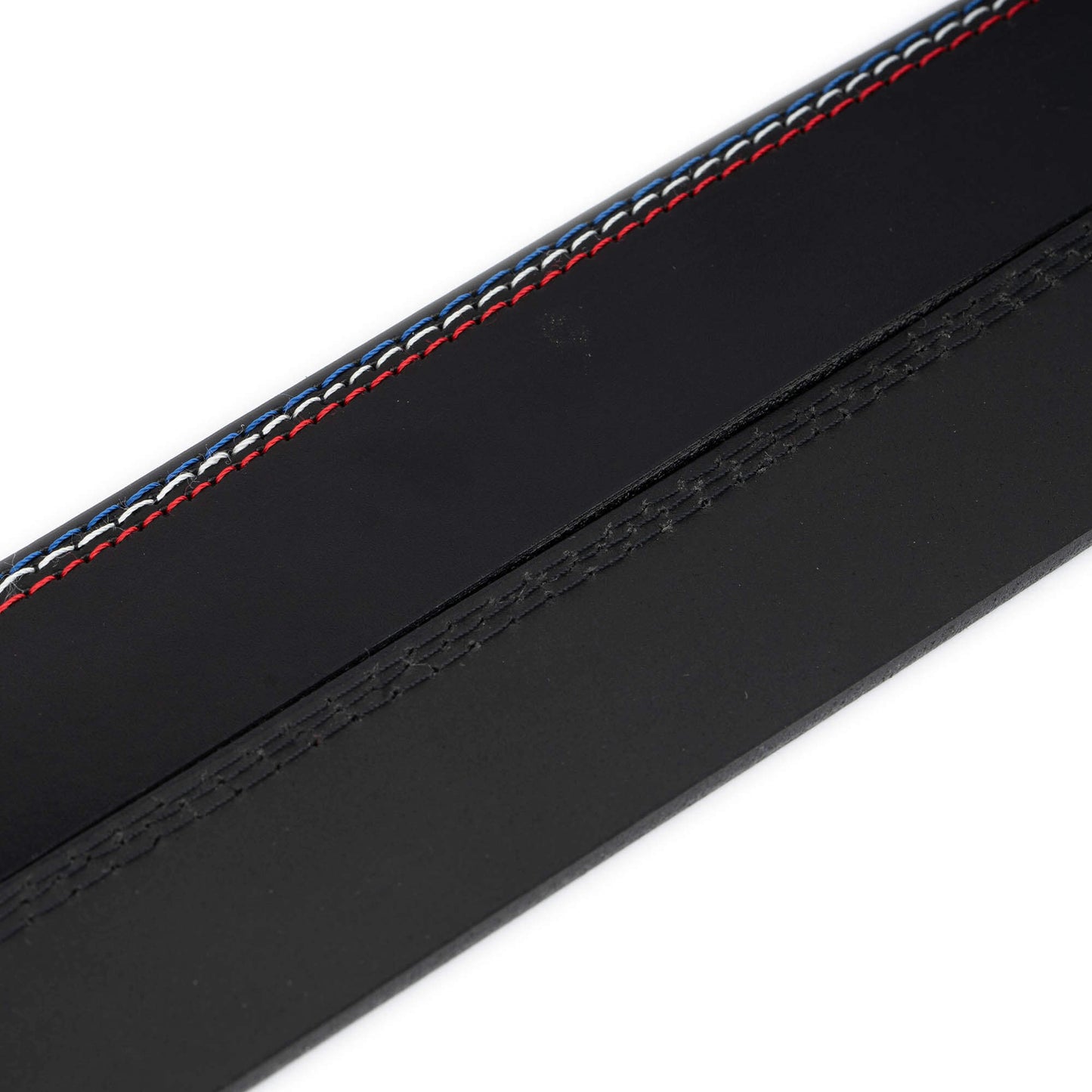 Black Belt Strap Colorful Stitching For Cartier Mens Buckle Replacement