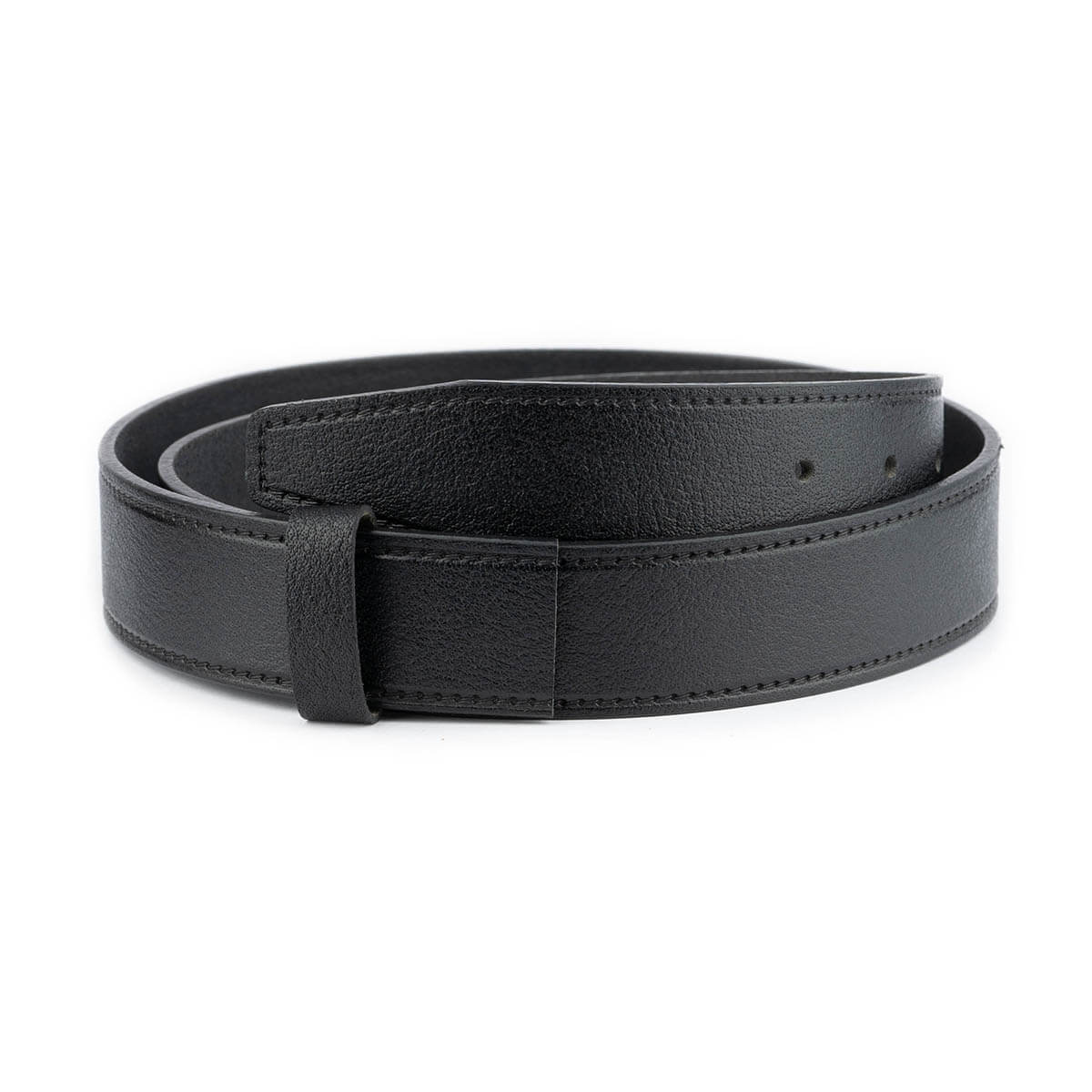 Black Calf Leather Belt Strap For Dunhill Buckle Mens Replacement