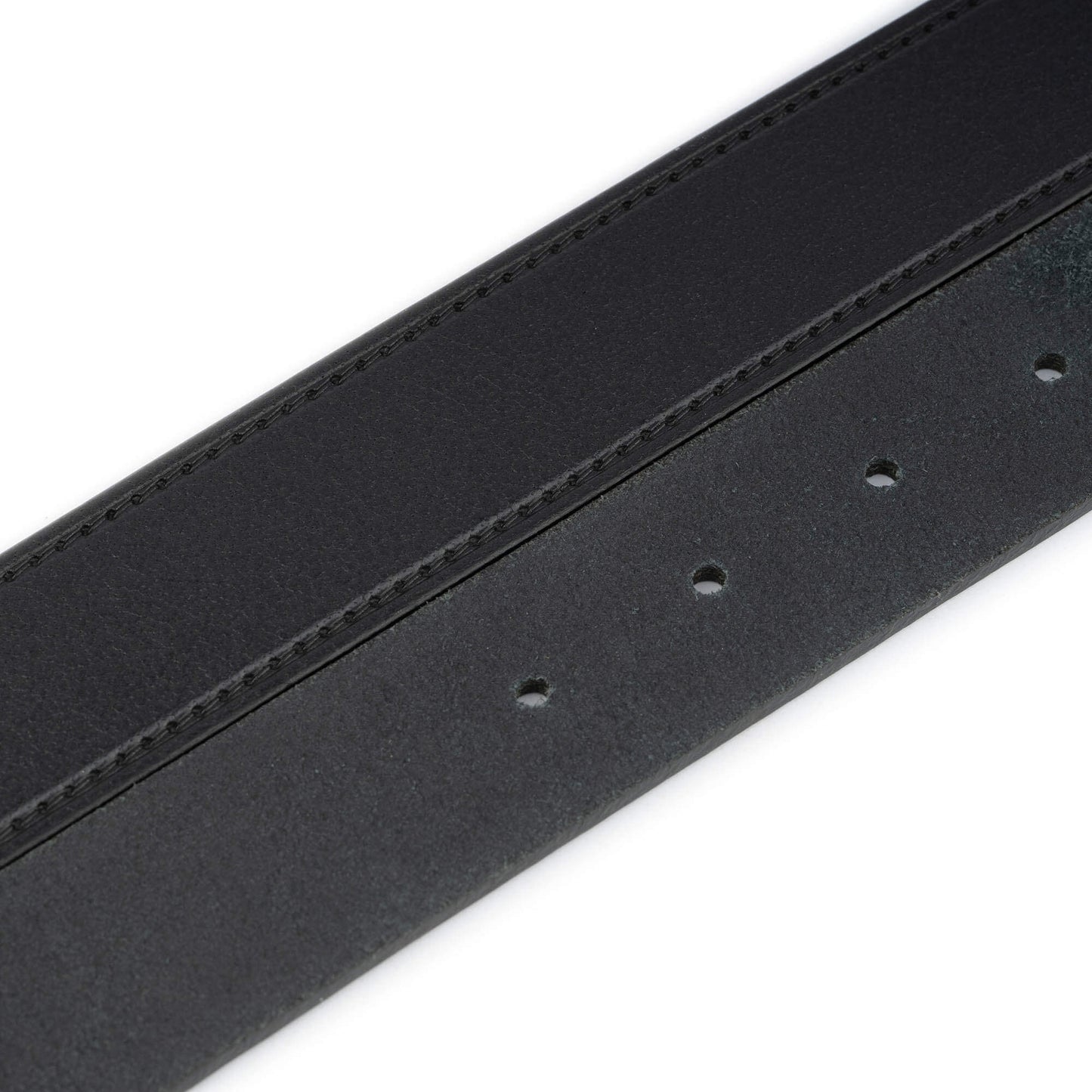 Black Calf Leather Belt Strap For Dunhill Buckle Mens Replacement