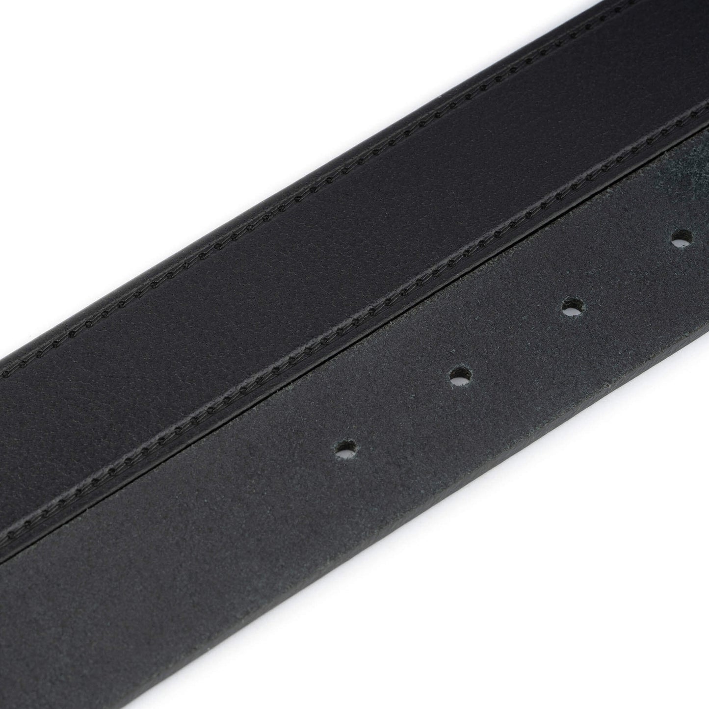 Black Calf Leather Belt Strap For Dunhill Buckle Mens Replacement