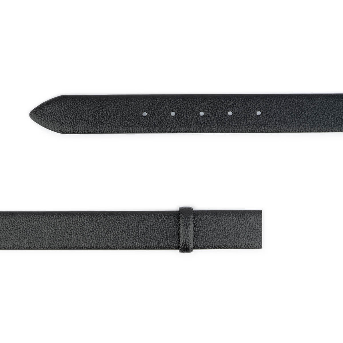 Black Calf Leather Strap For Cartier Mens Belt Buckle Replacement