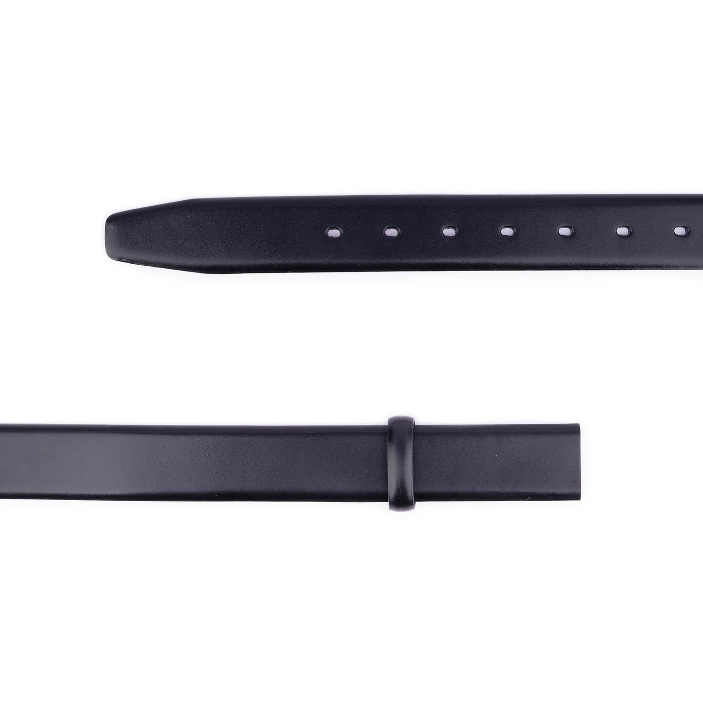 Black Leather Replacement Belt Strap For Ferragamo Mens Buckles