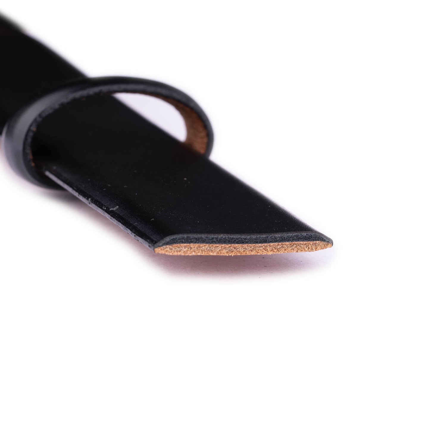 Black Leather Replacement Belt Strap For Dunhill Mens Buckles