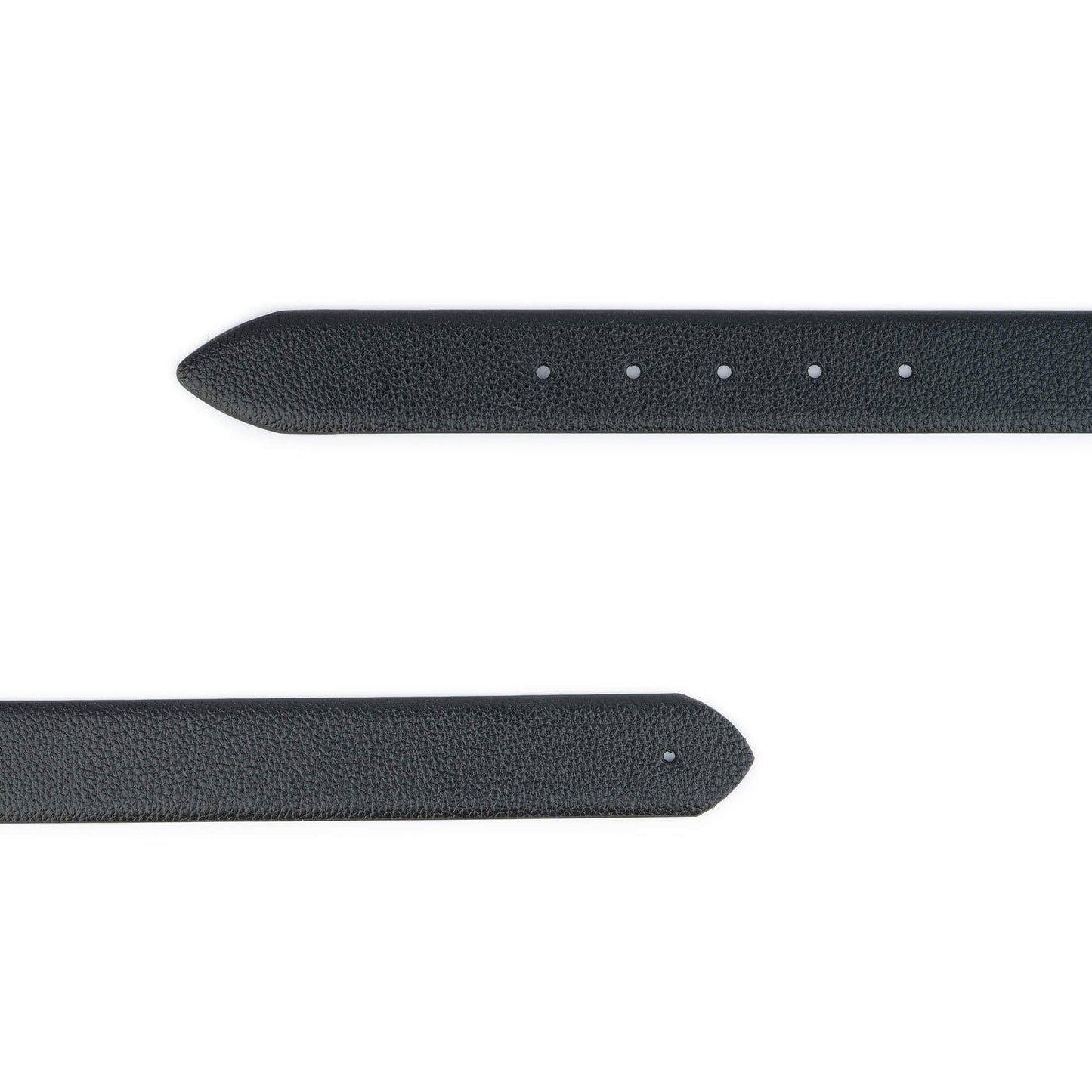 Black Pebble Leather Belt Strap For Montblanc Mens Buckle Replacement